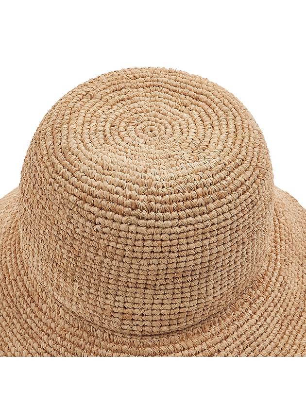 Logo Woven Fabric Bucket Hat Beige - MIU MIU - BALAAN 9