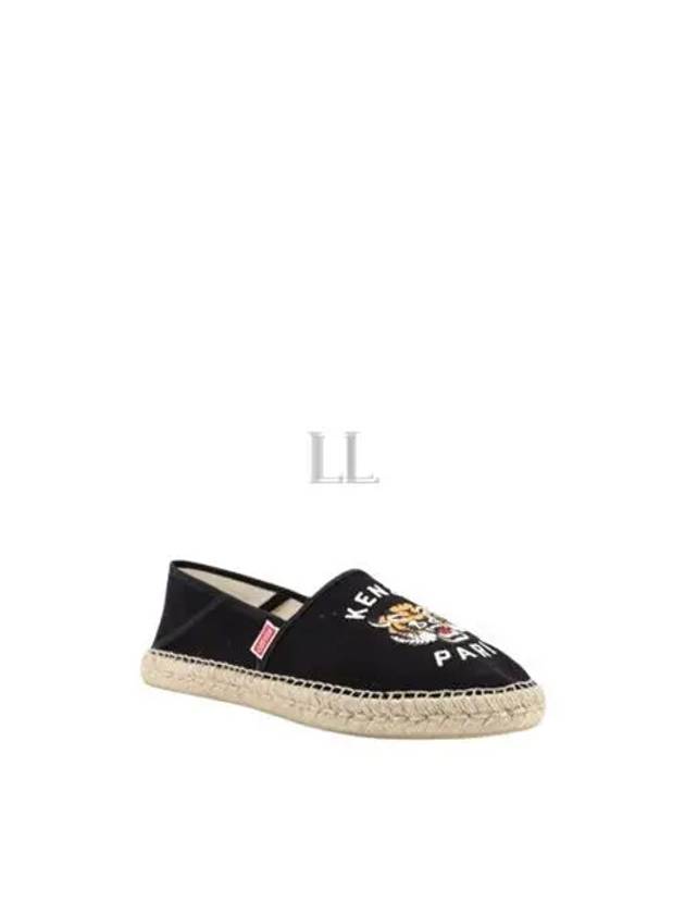 Lucky Tiger Embroidery Canvas Espadrilles Black - KENZO - BALAAN 2