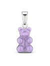 NOSTALGIA BEAR LAVENDER CLASSIC CONNECTOR SILVER WOMEN'S CHARM - CRYSTAL HAZE - BALAAN 2