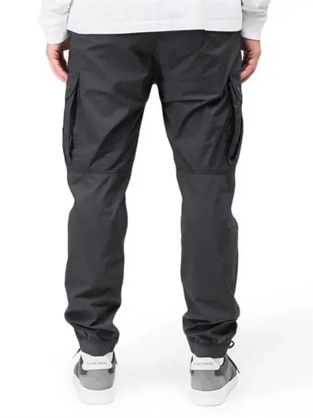 Stretch Cotton Tela Paracadute Cargo Straight Pants Dark Grey - STONE ISLAND - BALAAN 4