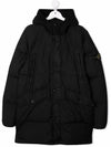 Kids Waffen Hooded Padded Jacket Black 751640533 V0029 - STONE ISLAND - BALAAN 2