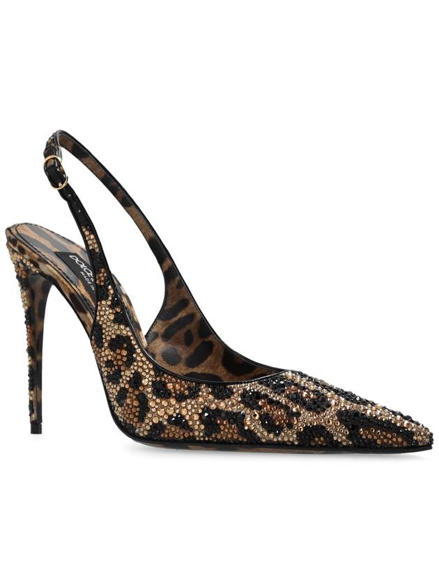 Leopard Print Leather Pumps 105mm CG0666AO192 - DOLCE&GABBANA - BALAAN 5