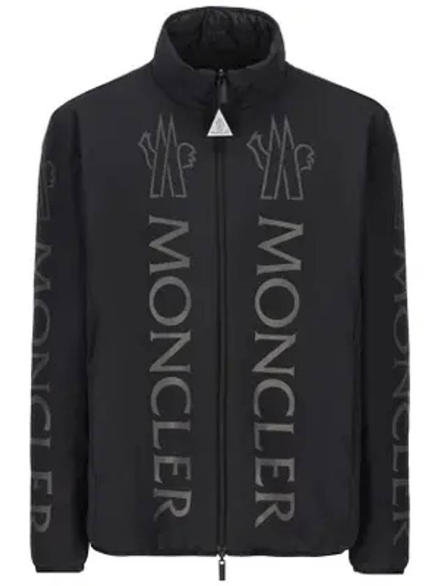 Ponset Reversible Logo Print Padding Black - MONCLER - BALAAN 1