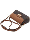 Fleur Small Logo Color Block Cross Bag Black Brown - MICHAEL KORS - BALAAN 5