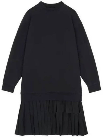 Layered Flare Hem Cotton Midi Dress Black - MAISON MARGIELA - BALAAN 2