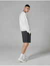 Waffle Textured Shorts Dark Grey - ATHPLATFORM - BALAAN 1