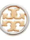 Miller Stud Earrings Silver Gold - TORY BURCH - BALAAN 4