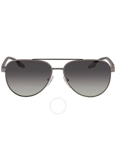 Prada Linea Rossa Grey Gradient Pilot Unisex Sunglasses PS54TS 5AV3M1 58 - PRADA - BALAAN 1