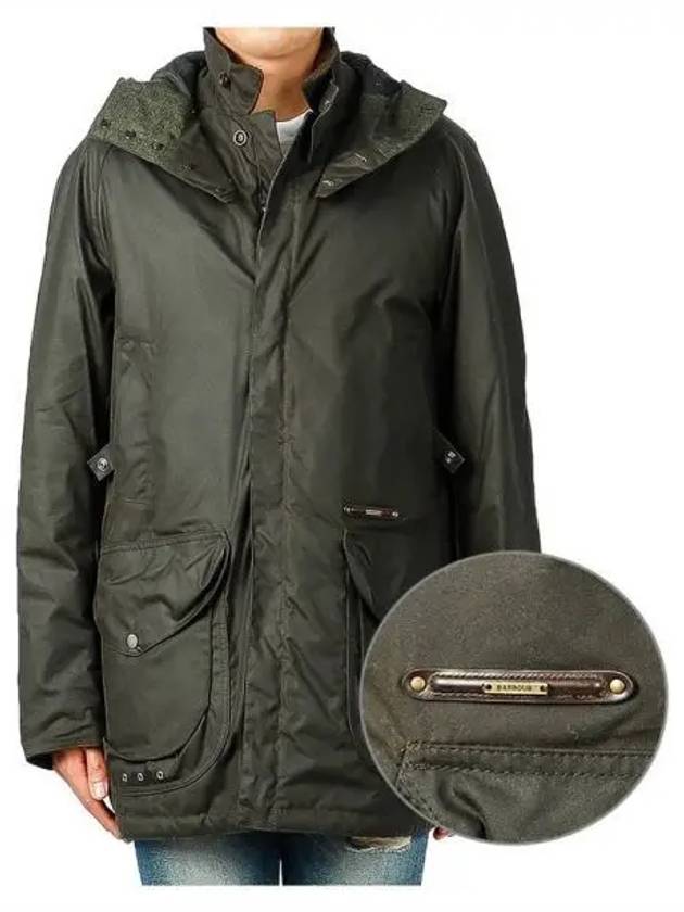 Men's Supa Beaufort Jacket Olive - BARBOUR - BALAAN 2