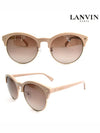 Round Sunglasses Beige - LANVIN - BALAAN 2