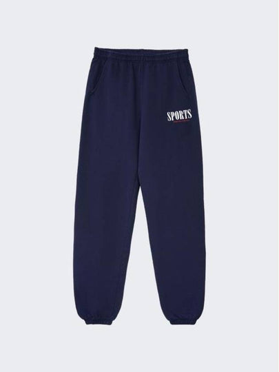 Logo Print Track Pants Navy - SPORTY & RICH - BALAAN 2