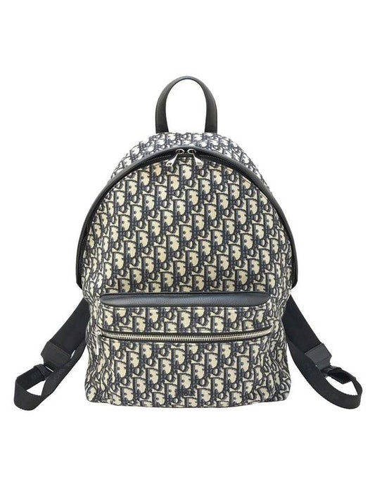 Oblique Rider Backpack Black Beige - DIOR - BALAAN 1