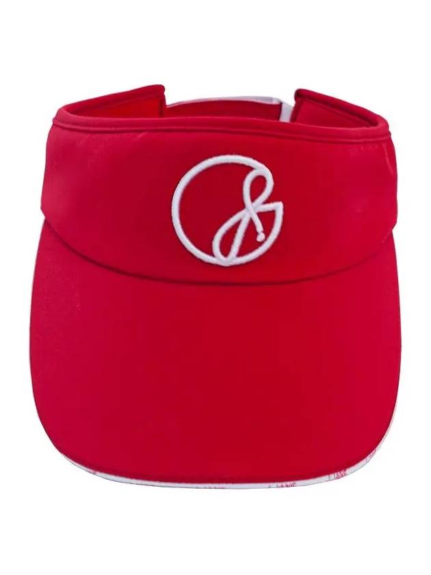 golf wear logo line color sun cap Red - J JANE - BALAAN 2