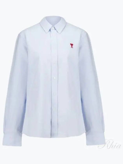 De Coeur Long Sleeve Shirt Light Blue - AMI - BALAAN 2