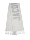 Lecharpe Fringe Logo Virgin Wool Muffler Grey - JACQUEMUS - BALAAN 2