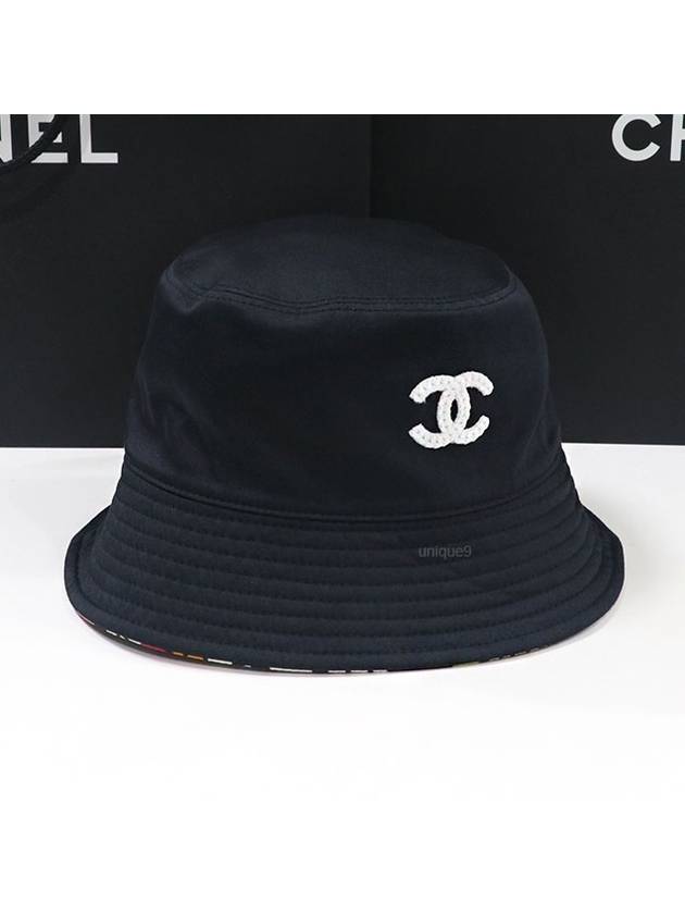 CC Logo Reversible Bucket Hat Black - CHANEL - BALAAN 7