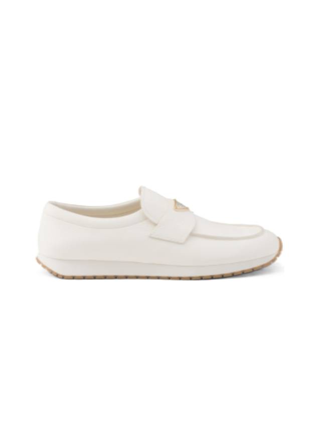 Leather Loafers Ivory - PRADA - BALAAN 1