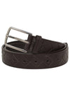 Men's Intrecciato Leather Belt Brown - BOTTEGA VENETA - BALAAN 2