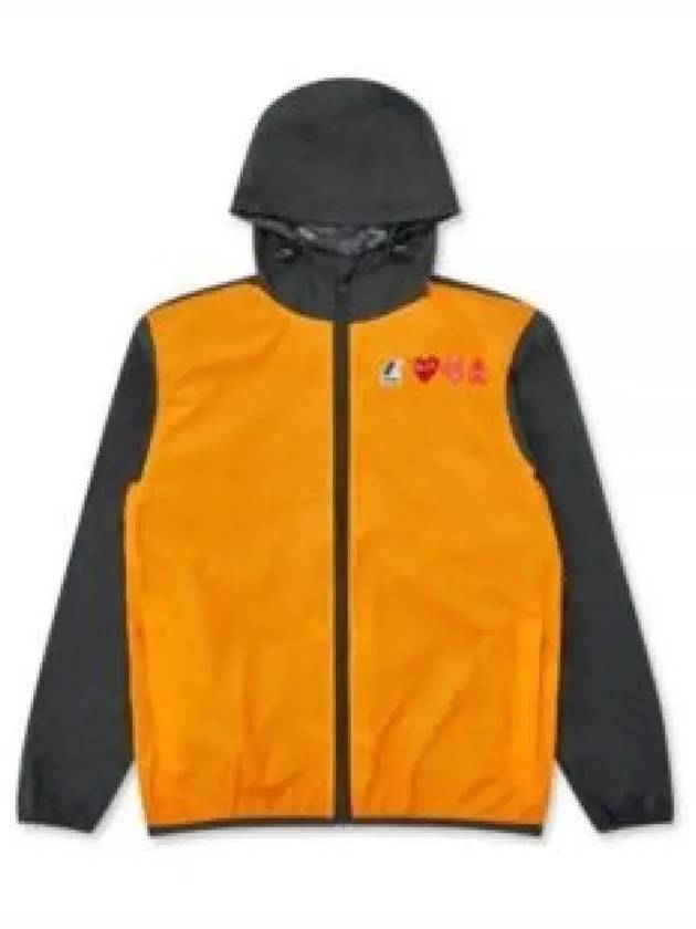 Play x Kawe full zip-up jacket orange black - COMME DES GARCONS - BALAAN 2