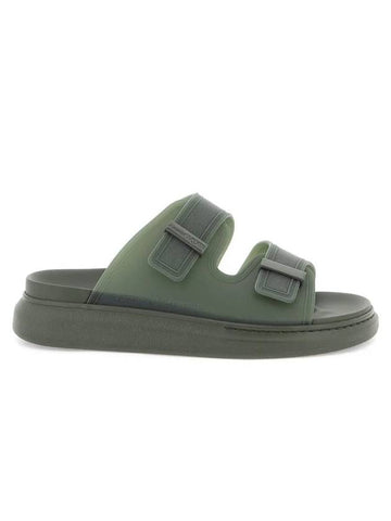 Hybrid Rubber Sandals Khaki - ALEXANDER MCQUEEN - BALAAN 1