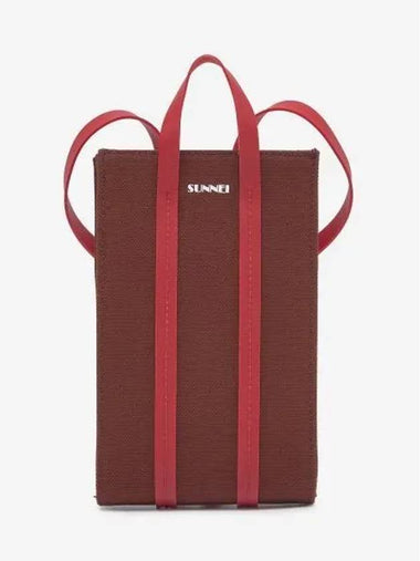 Paralepipedo phone cross bag red wine MACCXSLG009CAN0017164 - SUNNEI - BALAAN 1