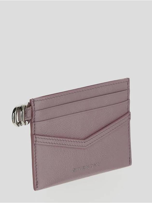 Logo Lettering Card Wallet Purple - GIVENCHY - BALAAN 3