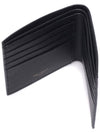 Cassandre  Leather Half Wallet Black - SAINT LAURENT - BALAAN 7