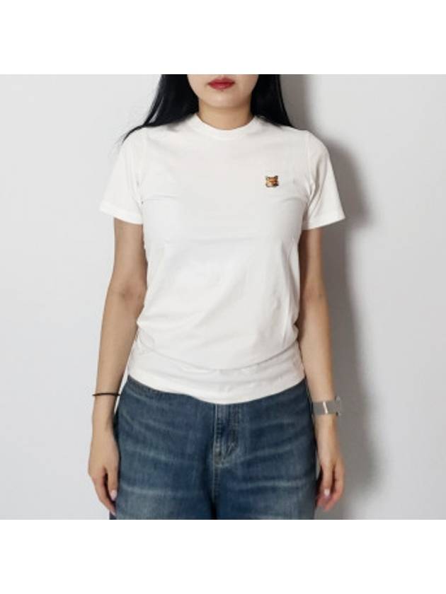 Fox Head Patch Regular Short Sleeve T-Shirt White - MAISON KITSUNE - BALAAN 2