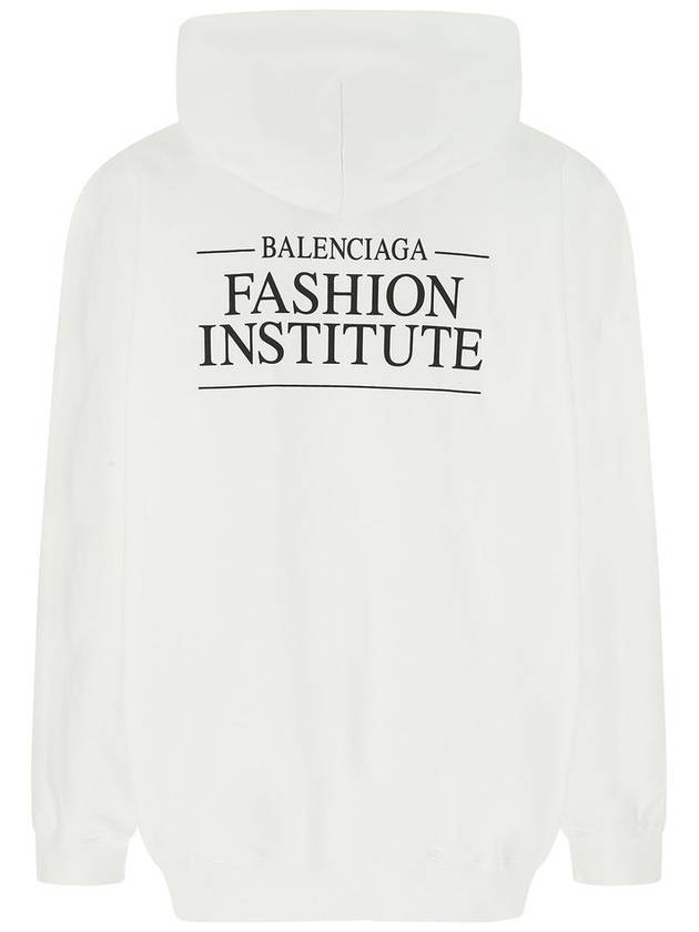 Fashion Institute Large Fit Hooded Top White - BALENCIAGA - BALAAN 2