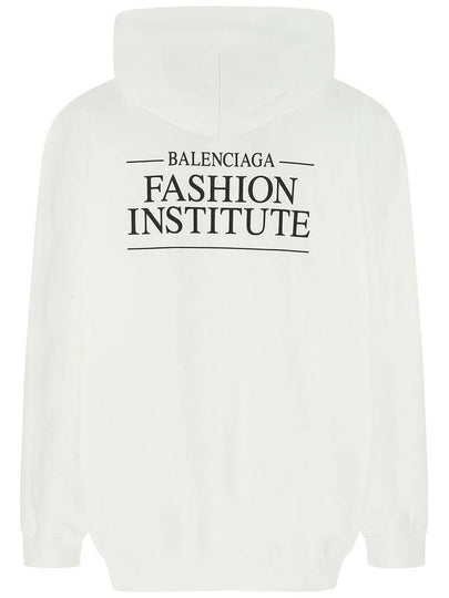 Fashion Institute Large Fit Hooded Top White - BALENCIAGA - BALAAN 2