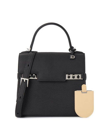 Tempete PM Krispy Tote Bag Black - DELVAUX - BALAAN 1