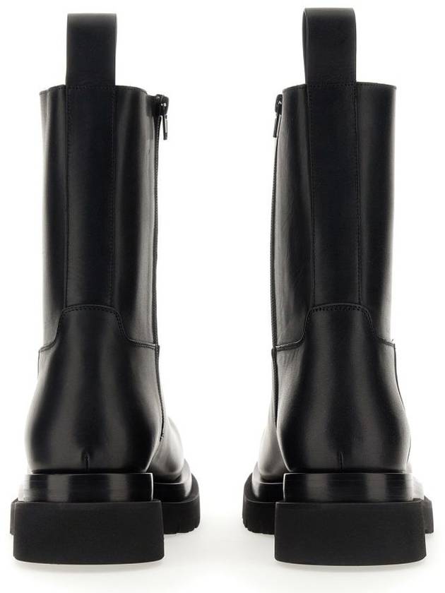 Puddle Leather Ankle Boots Black - BOTTEGA VENETA - BALAAN 3