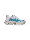 Runner Graffiti Low Top Sneakers White - BALENCIAGA - BALAAN 2