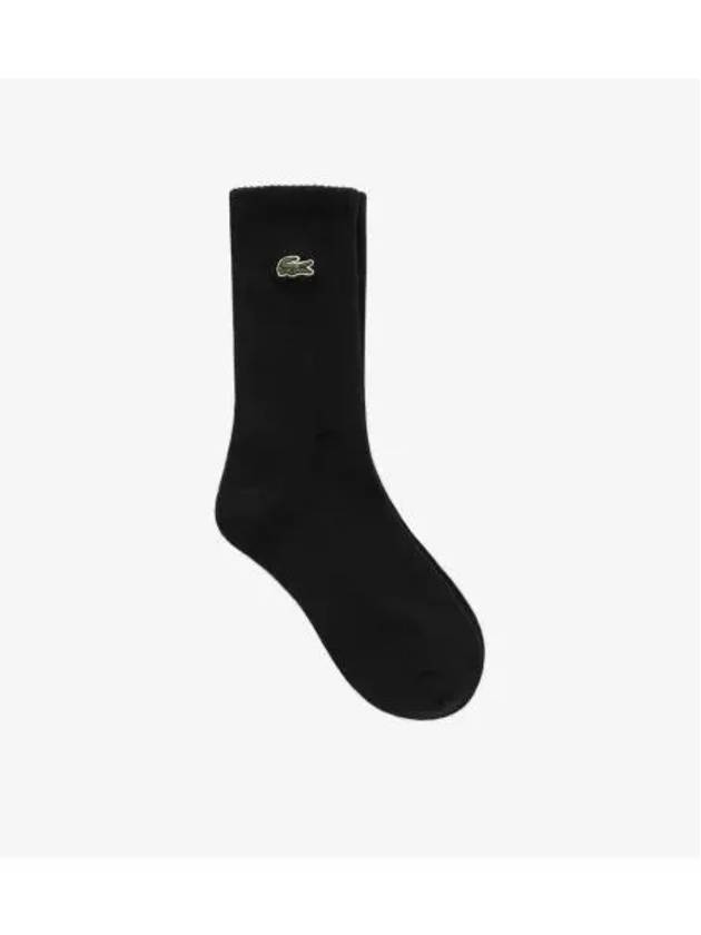 sports socks black - LACOSTE - BALAAN 1