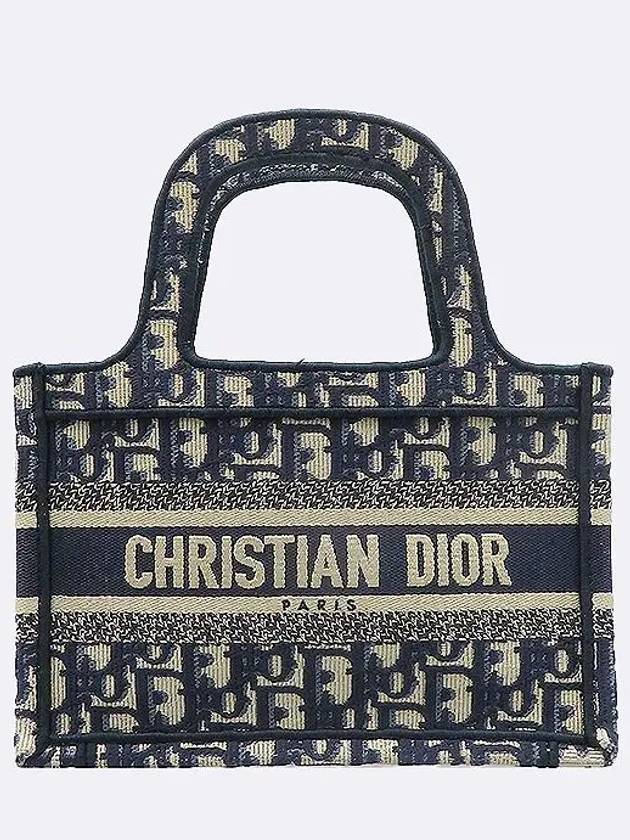 S5475ZRIW Oblique Mini Book Tote Bag - DIOR - BALAAN 2