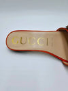 Women's Buckle Slippers Orange - GUCCI - BALAAN 8