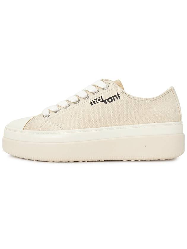 Austin Logo Print Platform Low Top Sneakers Ecru - ISABEL MARANT - BALAAN 5