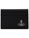 Saffiano Card Wallet Black 5402000EM S000B N401 - VIVIENNE WESTWOOD - BALAAN 1