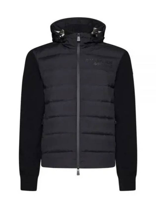 Grenoble Padding Cardigan Black - MONCLER - BALAAN 2