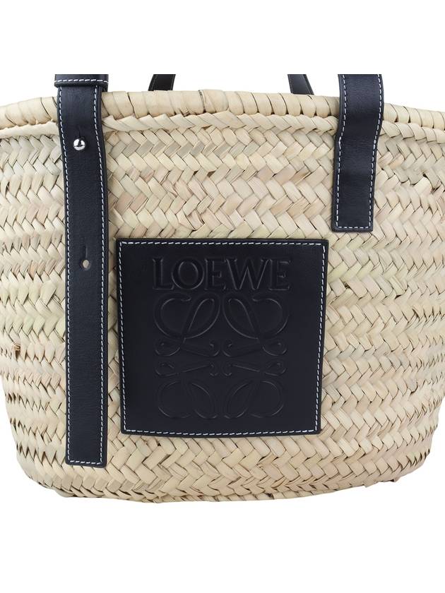 32702S81 Palm leaf calfskin basket bag large 33709Y 4 - LOEWE - BALAAN 8