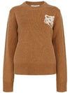 Fox Head Intarsia Knit Top Sequoia - MAISON KITSUNE - BALAAN 2