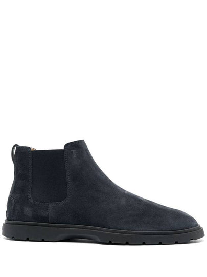 Suede Chelsea Boots Navy - TOD'S - BALAAN 2