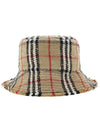 Check Boucle Bucket Hat Beige - BURBERRY - BALAAN 5