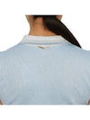 Women's Romance Sparkly Knit Short Sleeve PK Shirt Blue - MARK & LONA - BALAAN 8