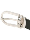 Men's Buckle 30mm Reversible Leather Belt Black Brown - MONTBLANC - BALAAN 5