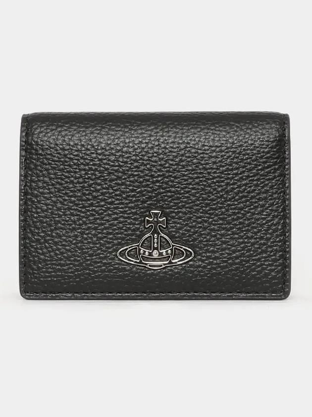 ORB Logo Half Wallet Black - VIVIENNE WESTWOOD - BALAAN 4