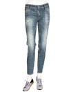 Rhinestone embroidered skinny jeans - DSQUARED2 - BALAAN 9