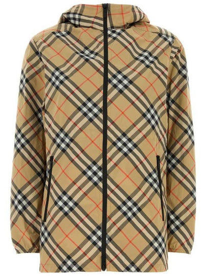 Check Lightweight Hooded Jacket Sand - BURBERRY - BALAAN 2