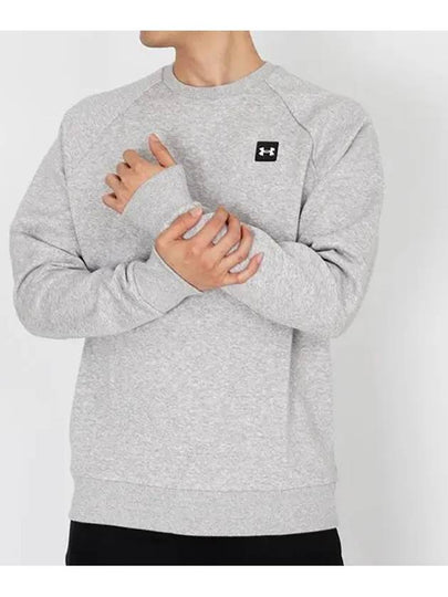 Rival Fleece Crew Sweatshirt Grey - UNDER ARMOUR - BALAAN 2