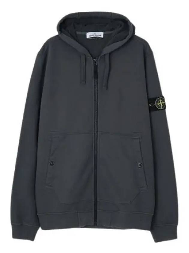 Compass Logo Patch Zip Up Hoodie Grey - STONE ISLAND - BALAAN 2